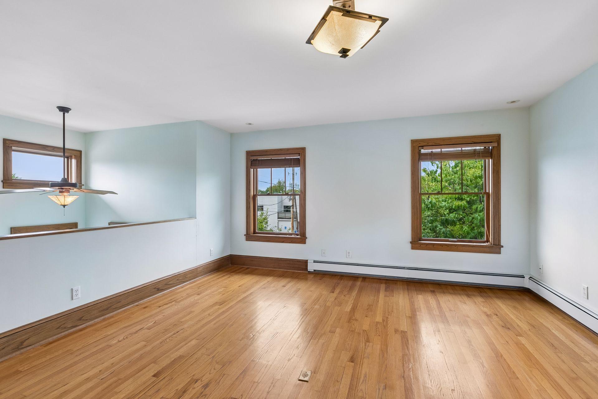 The space is bright and open and could also serve as a studio or family room.