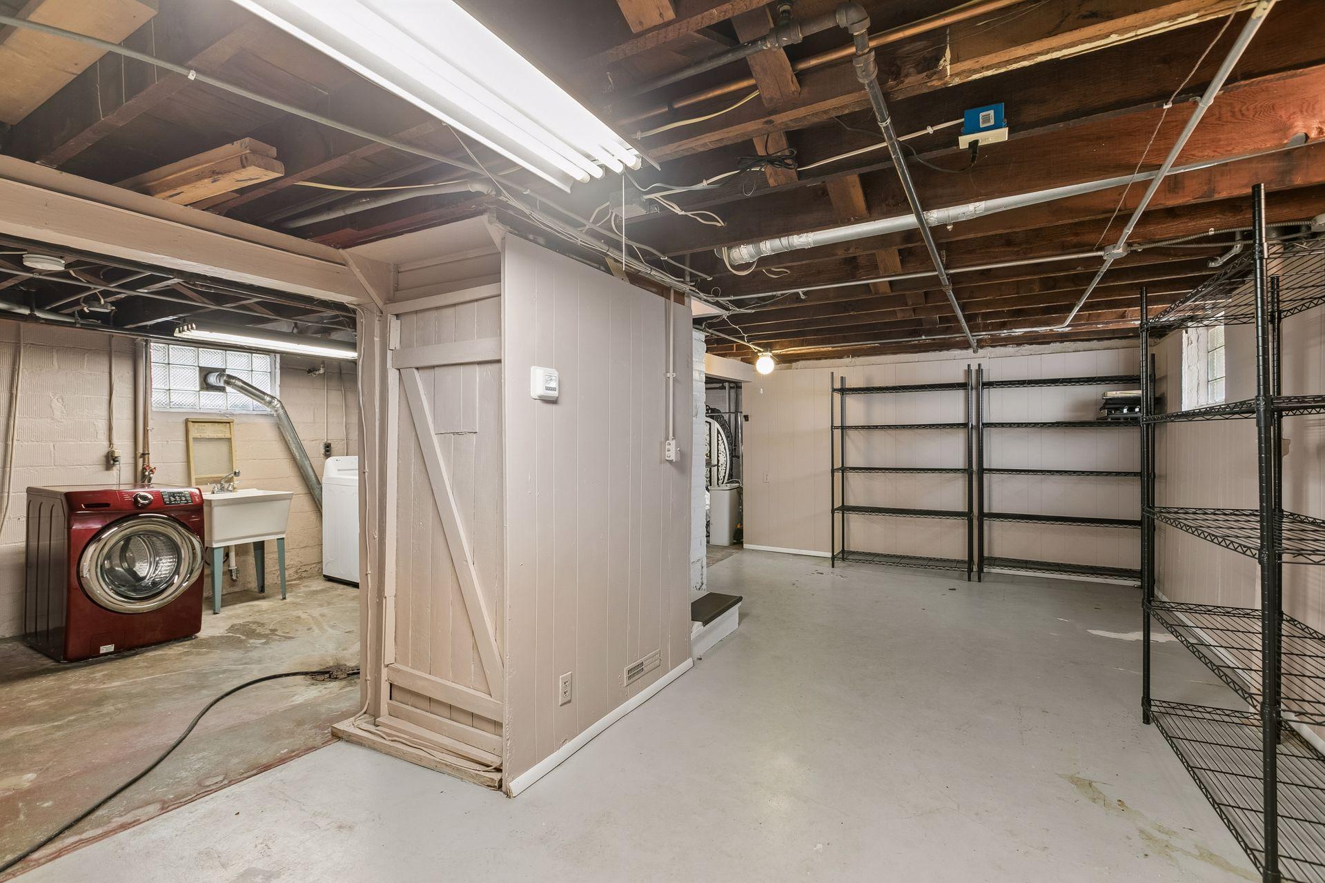 Lower level could have potential for a future rec room/family room.