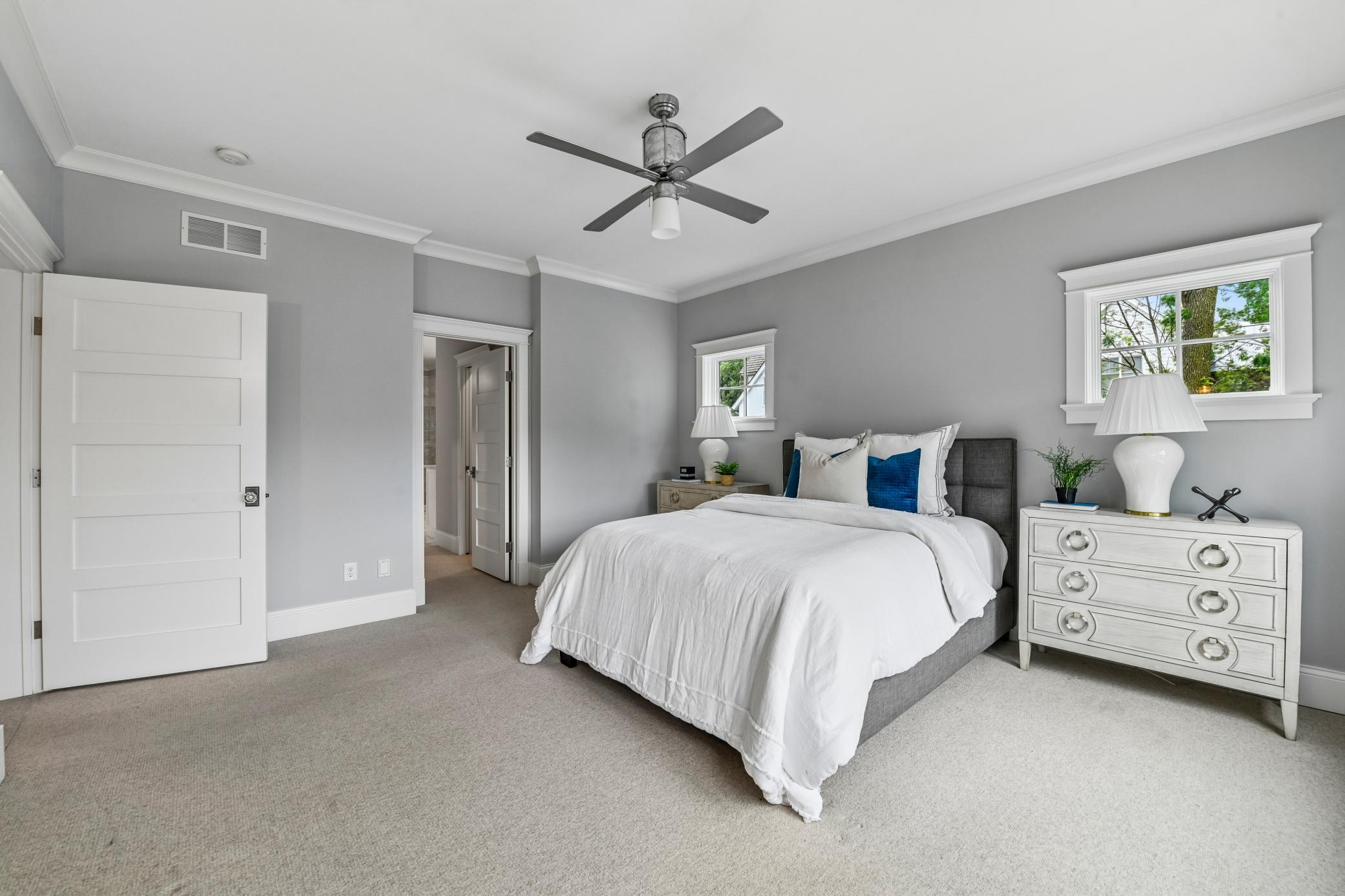 Primary bedroom with wonderful natural light