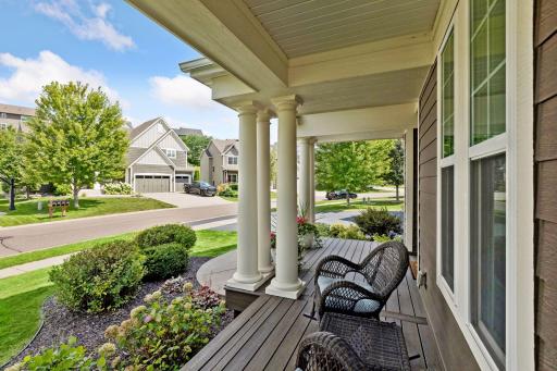 Gorgeous maintenance free front porch to greet your guests