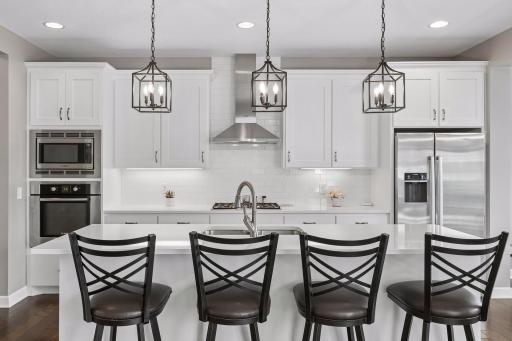 An elegant gourmet kitchen
