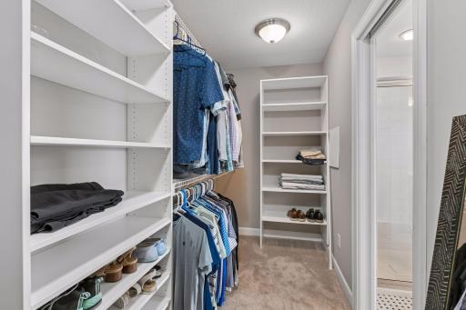 A generous sized walk in closet
