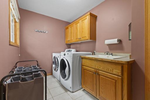 Convenient main floor laundry