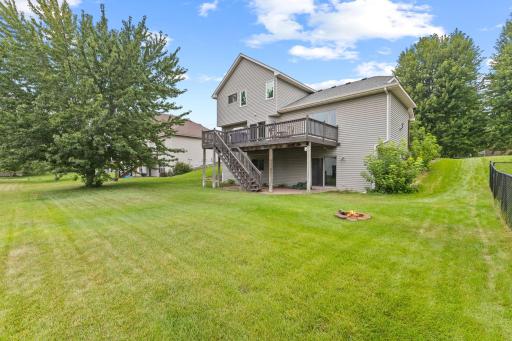 Spacious backyard
