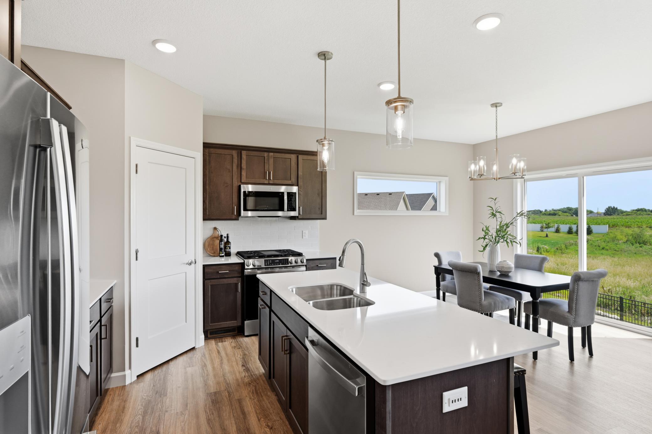 Kitchen with oversized island
