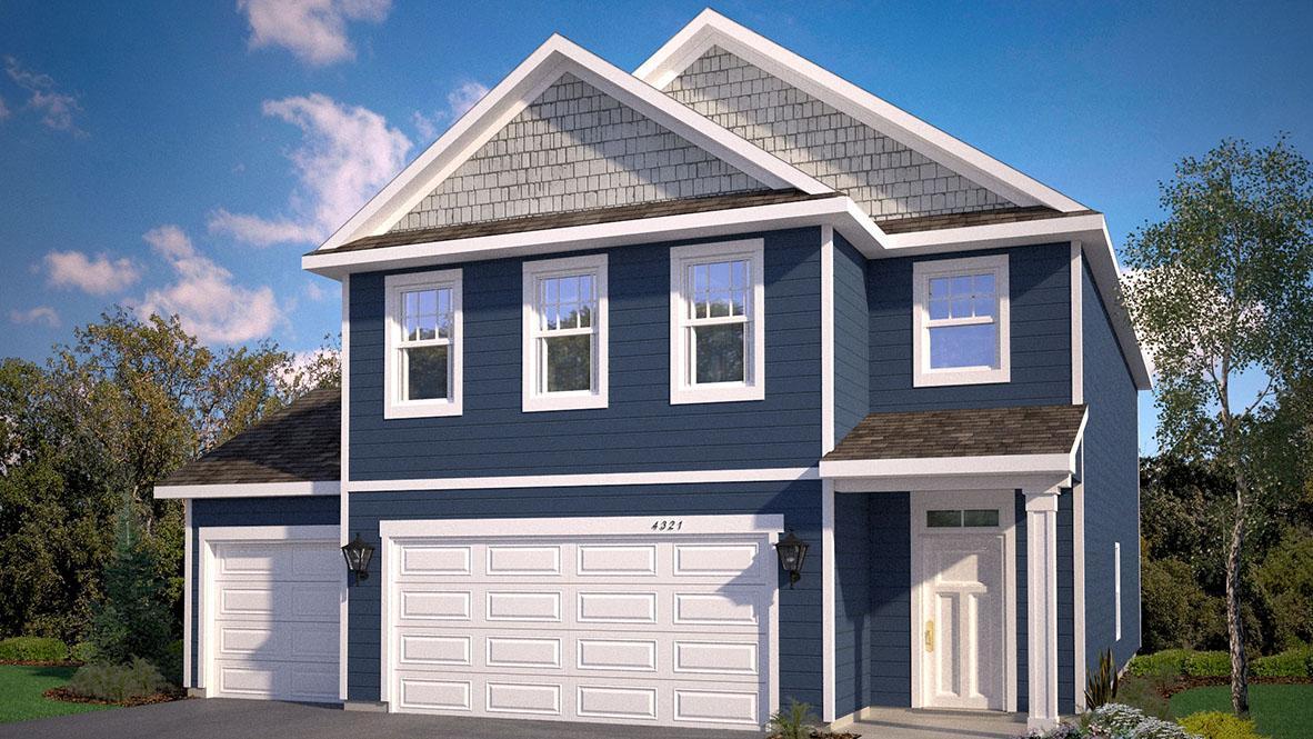 150 Snowdrop Trail will be an America Classic elevation. Picture is of rendering, colors will vary.