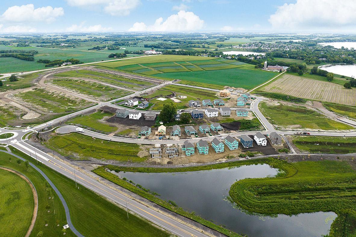 Aerial of Fields of Waconia.
