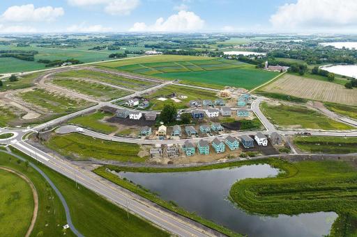 Aerial of Fields of Waconia.