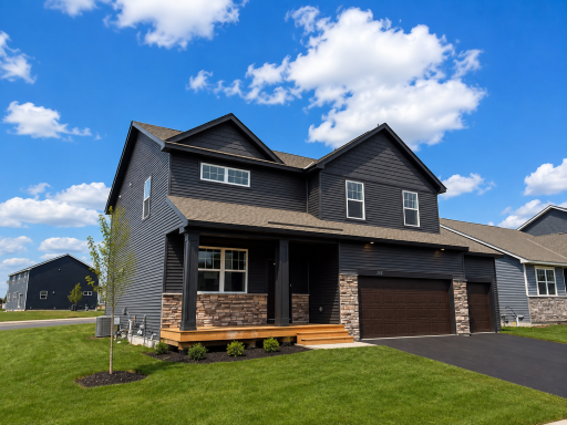 Welcome to The Hudson, a 4 bedroom, 3 bathroom home in The Fields of Waconia. *Photo is virtually staged. Landscaping and trees will vary. Sod is not laid yet, but is included.