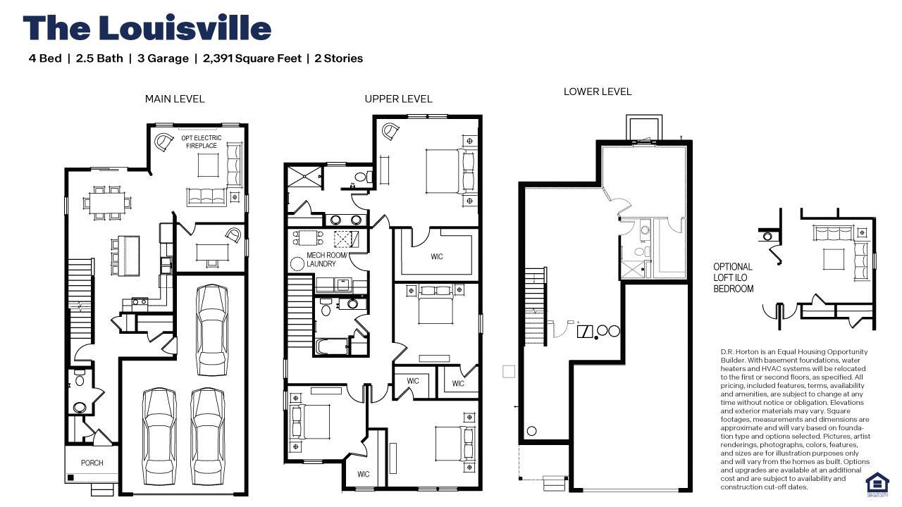 612 Goldenrod Trail is a 4 bedroom home that will feature LVP throughout the main level and electric fireplace in the family room.
