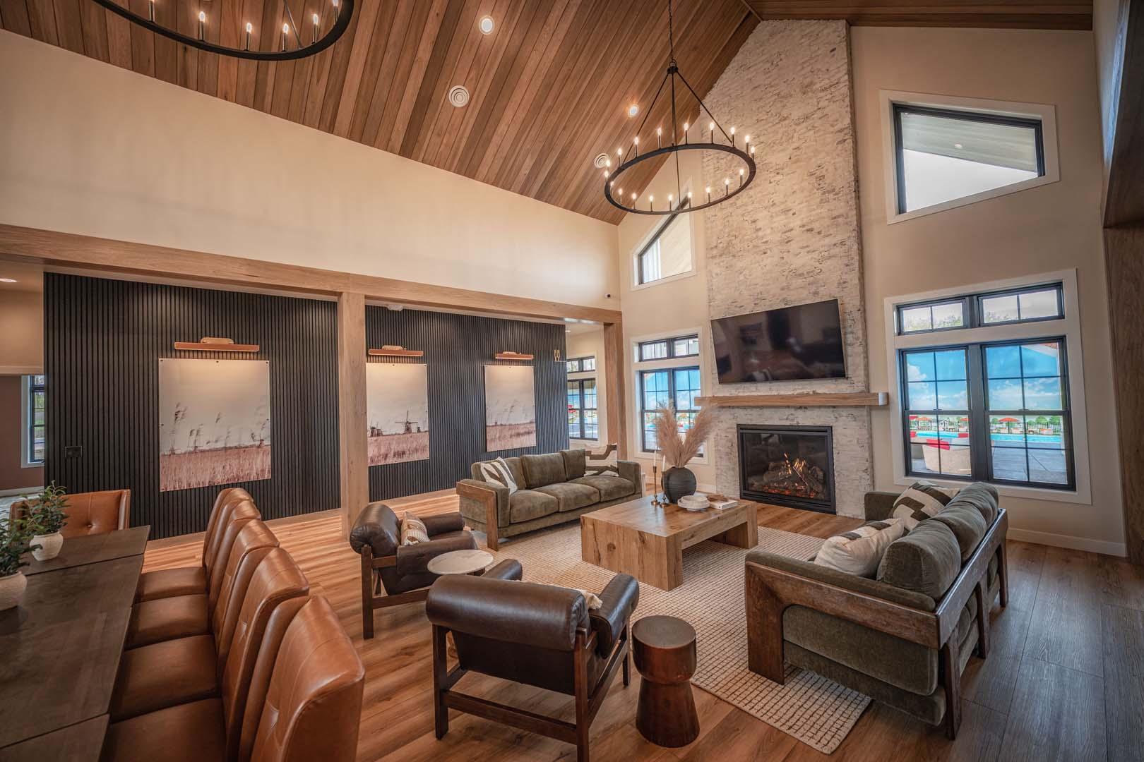 Clubhouse gathering area