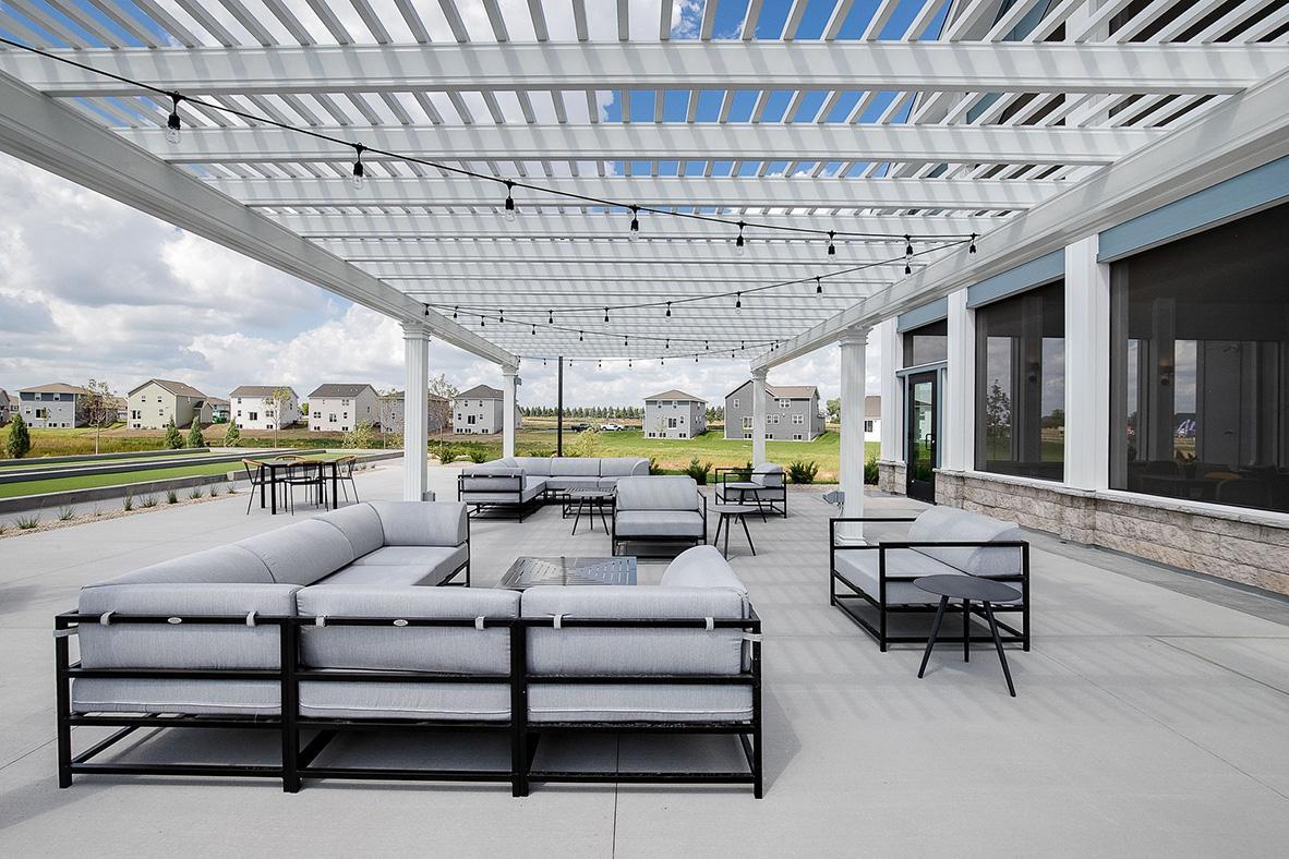 The outdoor gazebo area is the perfect place to socialize and enjoy the day!