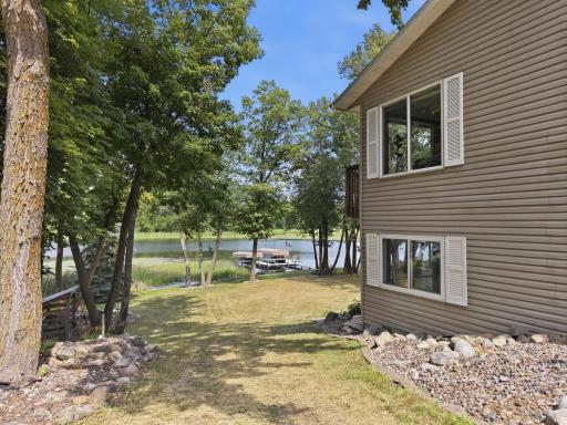 Side of home towards lake