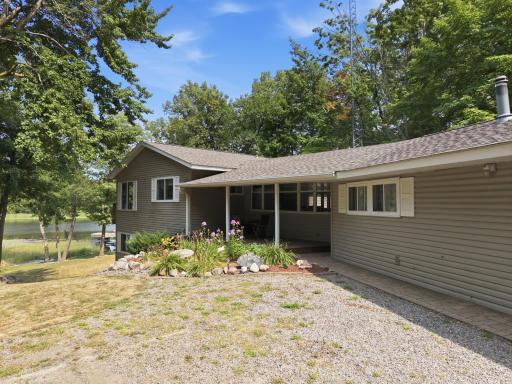 Side of home towards lake