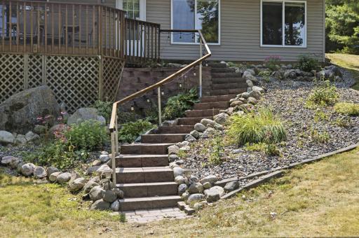 Stairs from upper deck