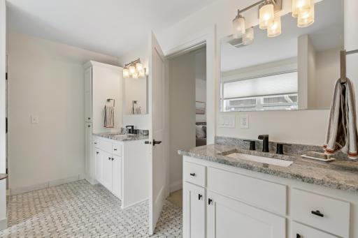 Primary suite - Spa-inspired primary bath, dual vanities