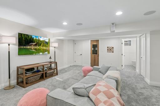 Finished lower level built for everyday living