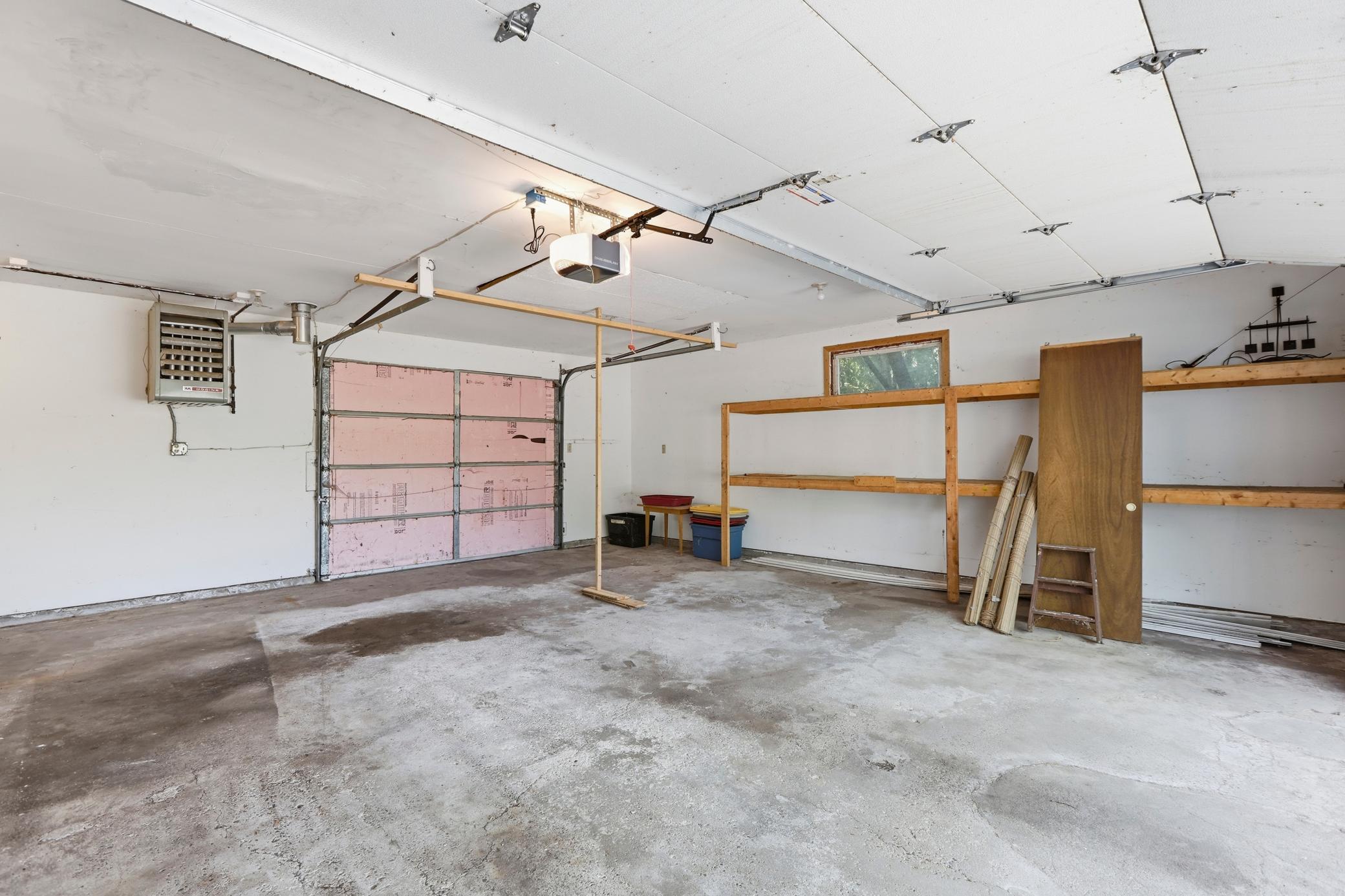 Separate garage doors on both sides
