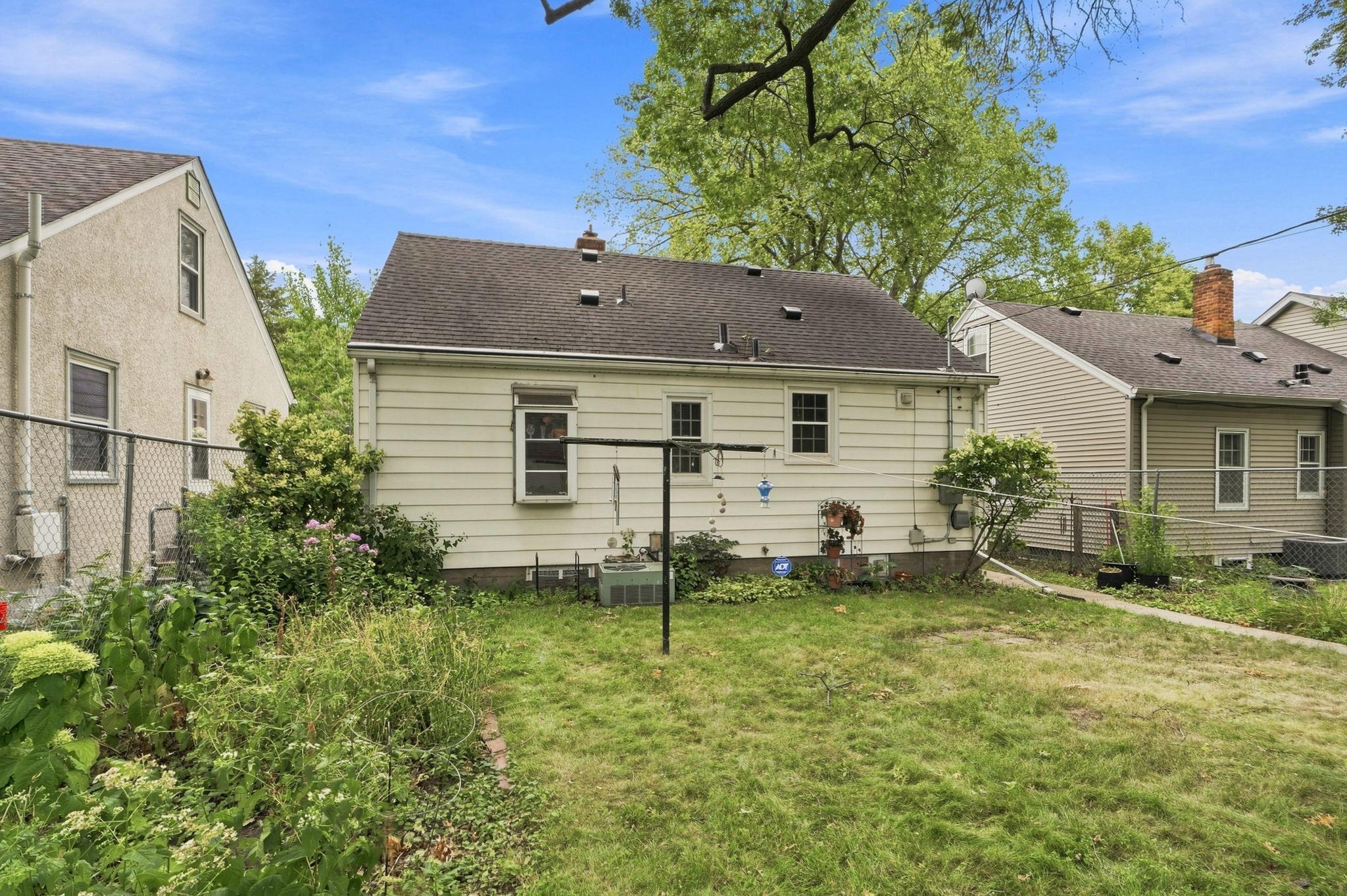 plenty of room for a deck or patio!