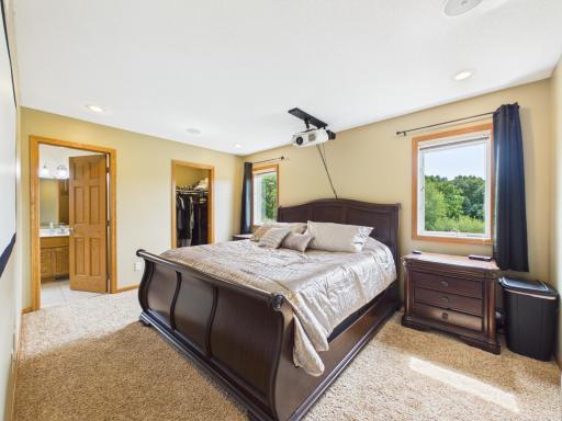 Spacious primary bedroom