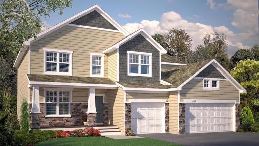 Welcome to 6252 Jennifer Ave. Rendering of Jordan Northern Craftsman exterior.