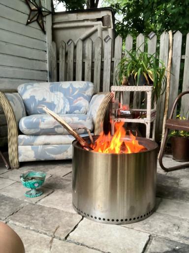 Enjoy summer and fall evenings in the back yard. Photo provided by seller.