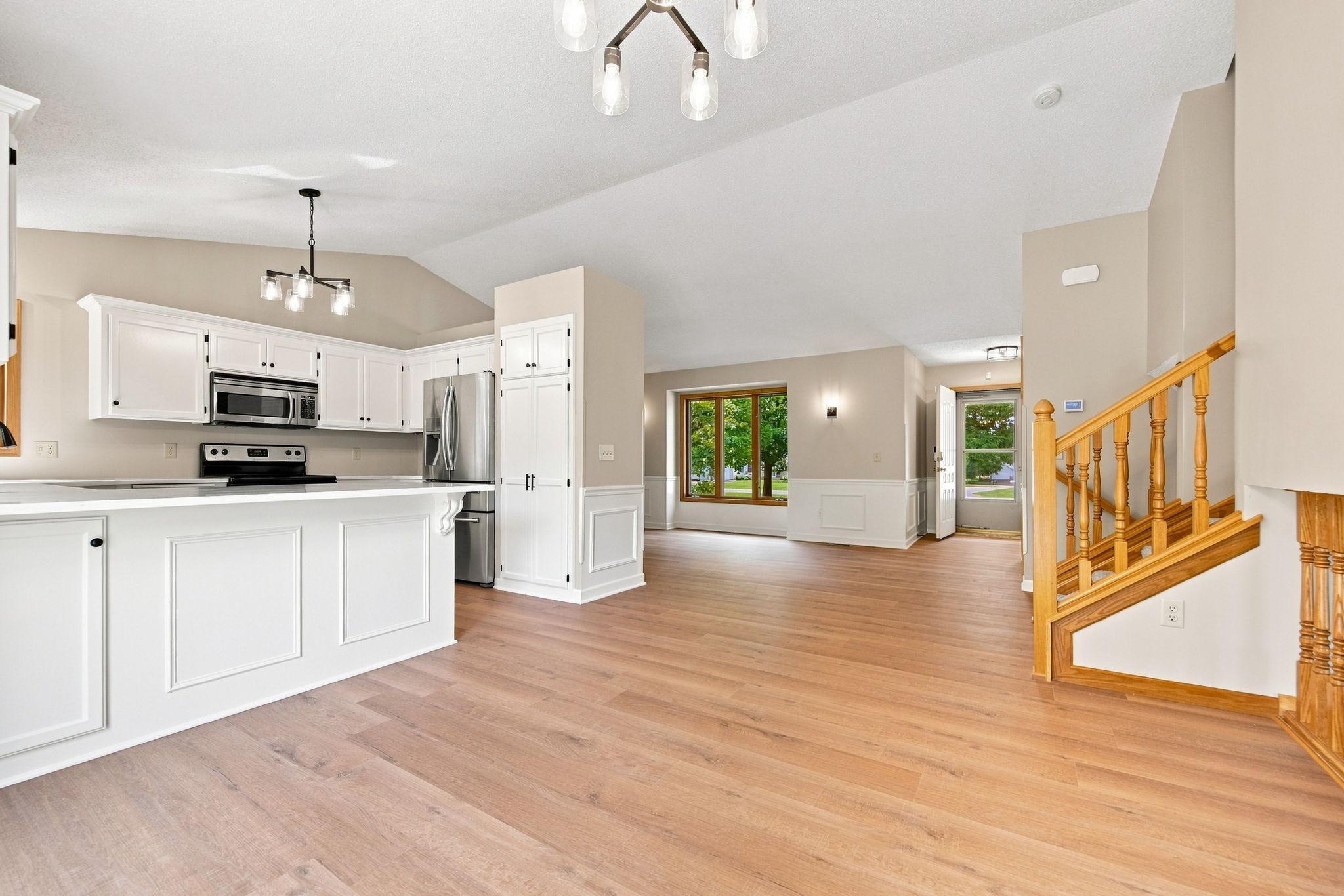 Bright and open floor plan! All new paint & light fixtures!