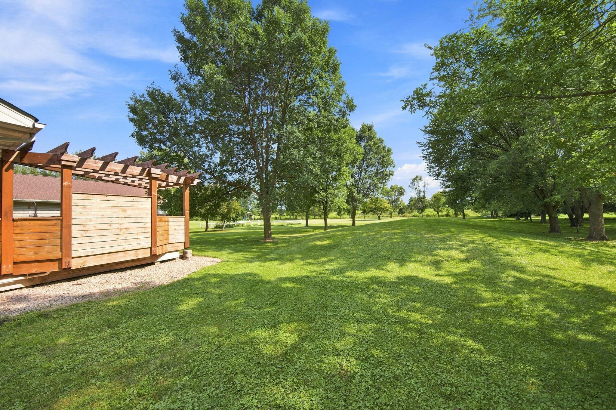 Side of the yard.