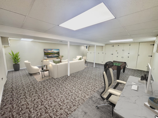 Huge lower level family room!