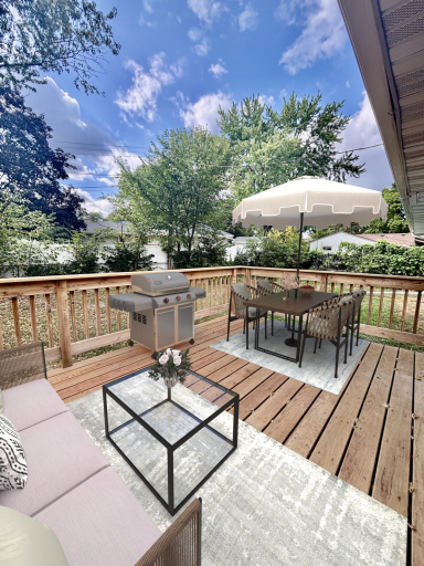 Sweet deck out back!