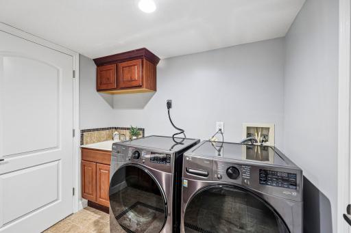 Lower level laundry