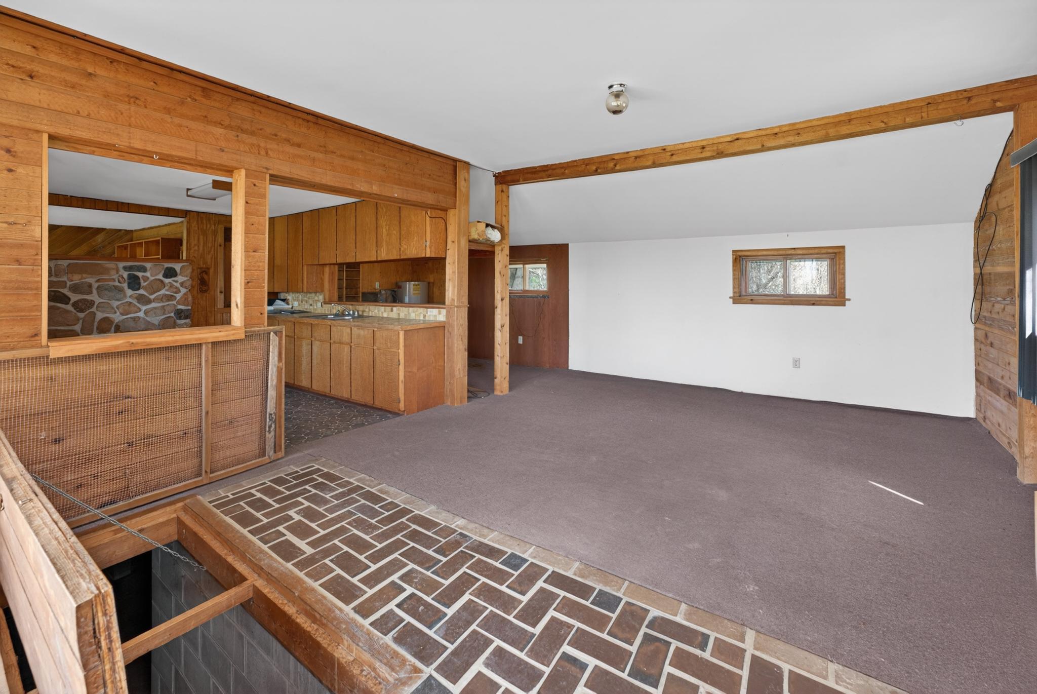 kitchen view with counter