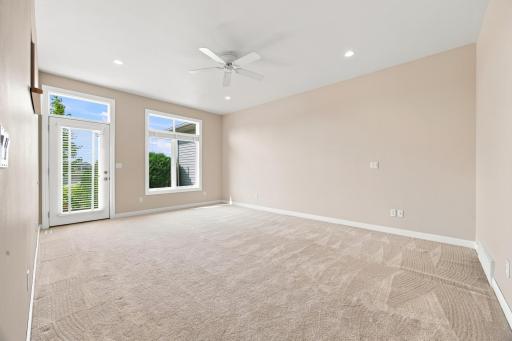 primary bedroom w/pond view!