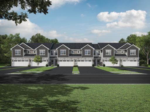 Grandview Plan - End Unit - rendering for illustrative purposes