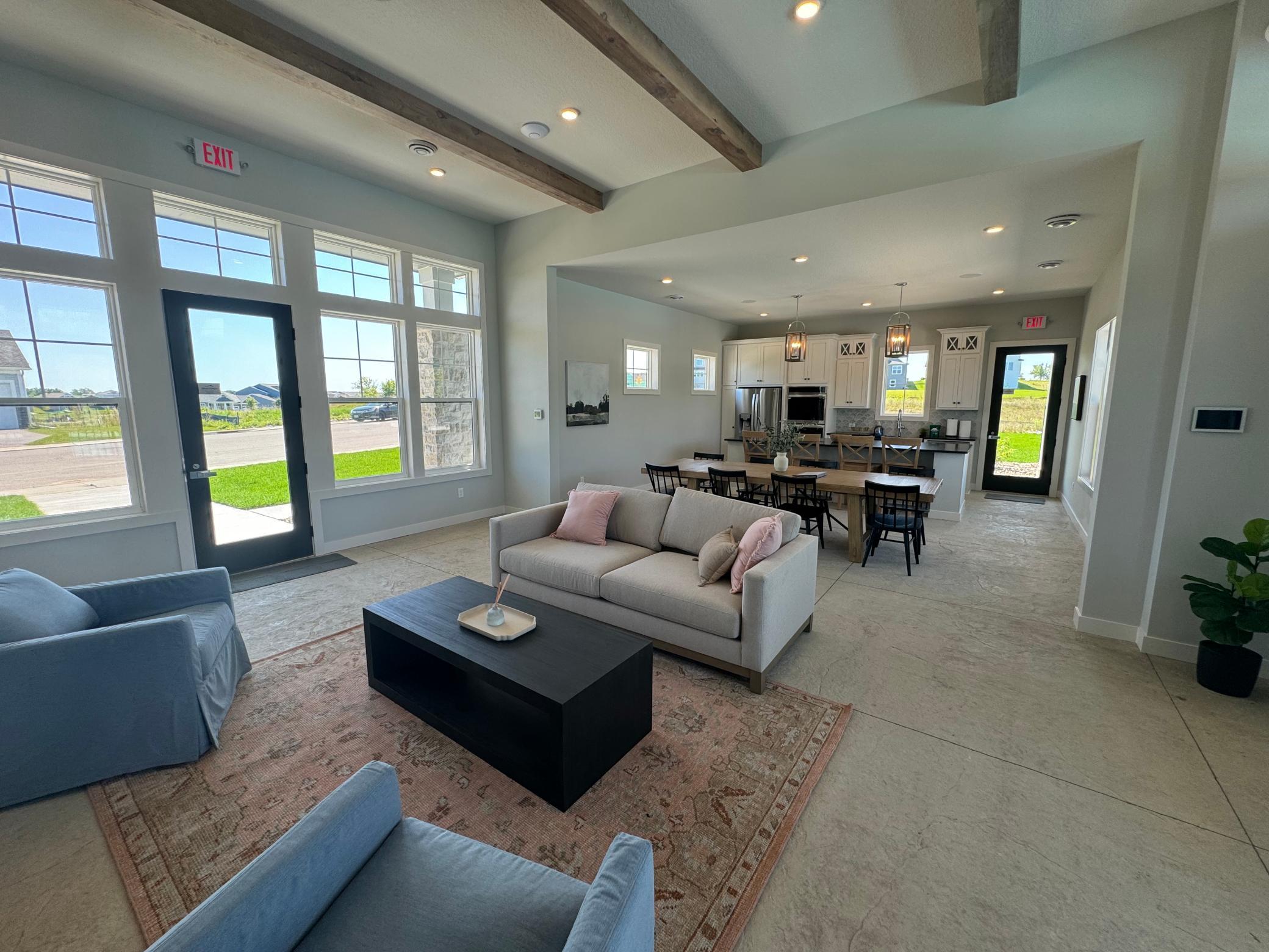 Community Clubhouse, heated pool, and community fire pit area!