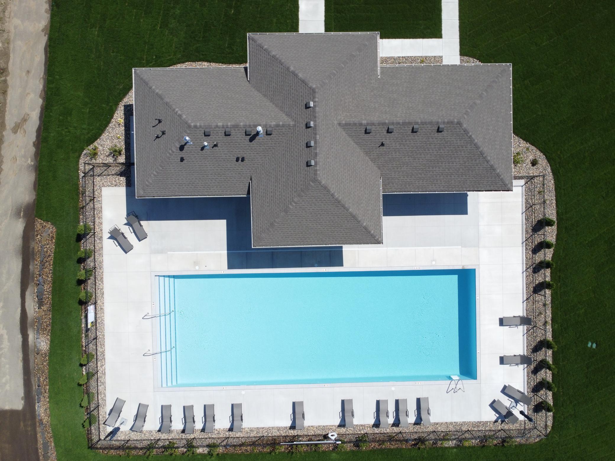 Community Clubhouse, heated pool, and community fire pit area!