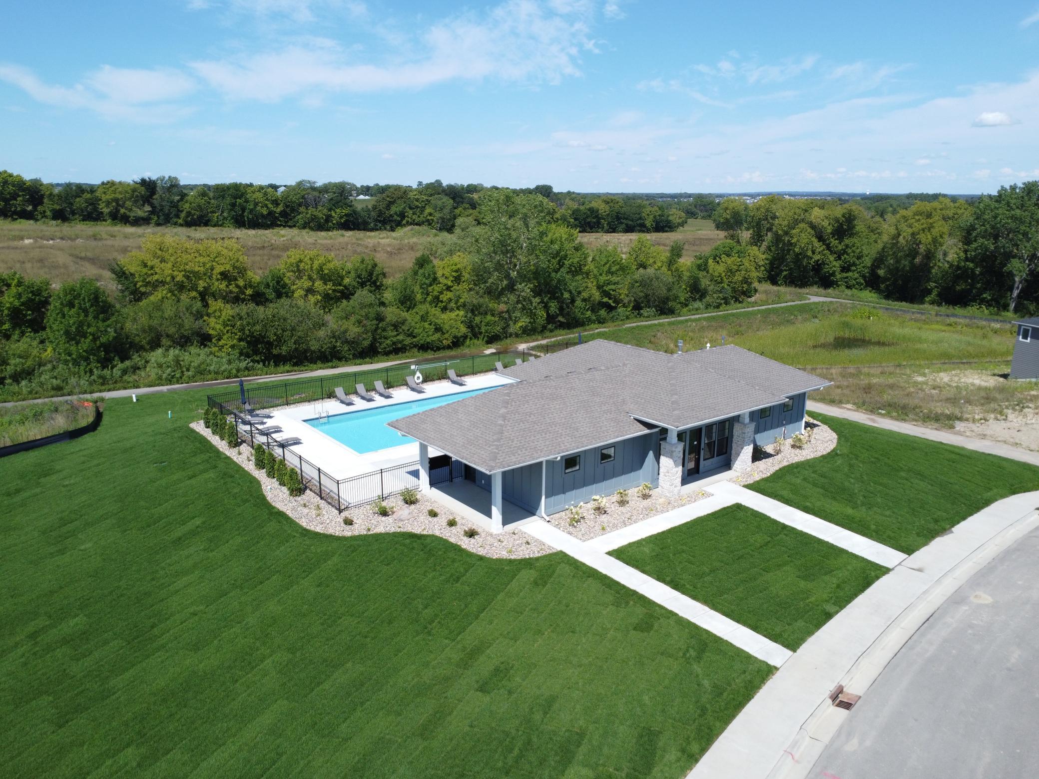 Community Clubhouse, heated pool, and community fire pit area!