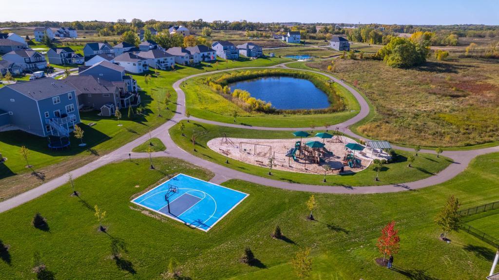 City park with pickleball, baseketball, playground and walking and biking trails!