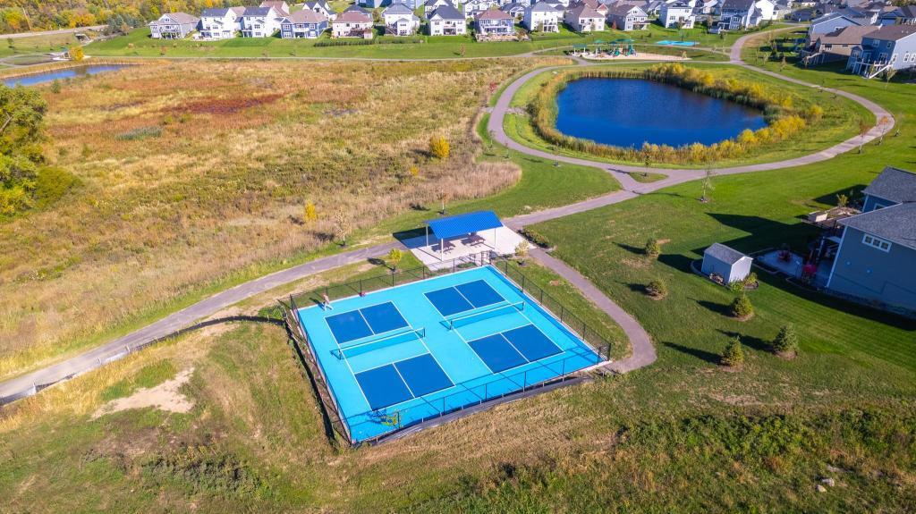 City park with pickleball, baseketball, playground and walking and biking trails!
