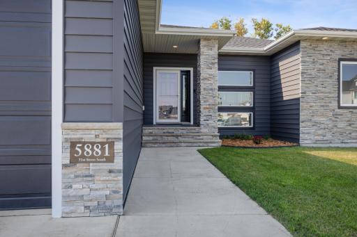 Covered Front Entrance of Home