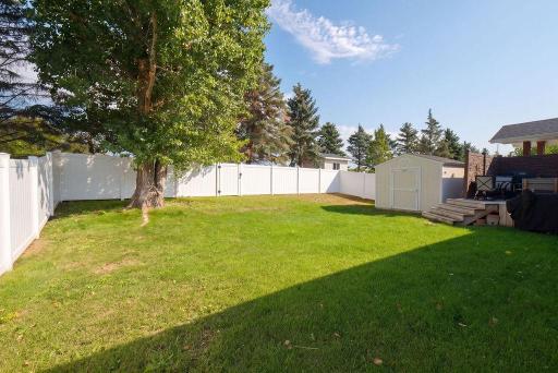 Rear Yard with Storage Shed