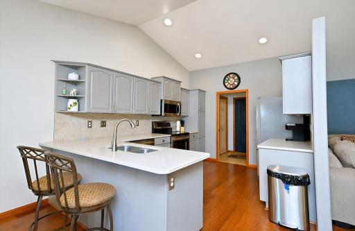 Custom Kitchen with Stainless Appliances