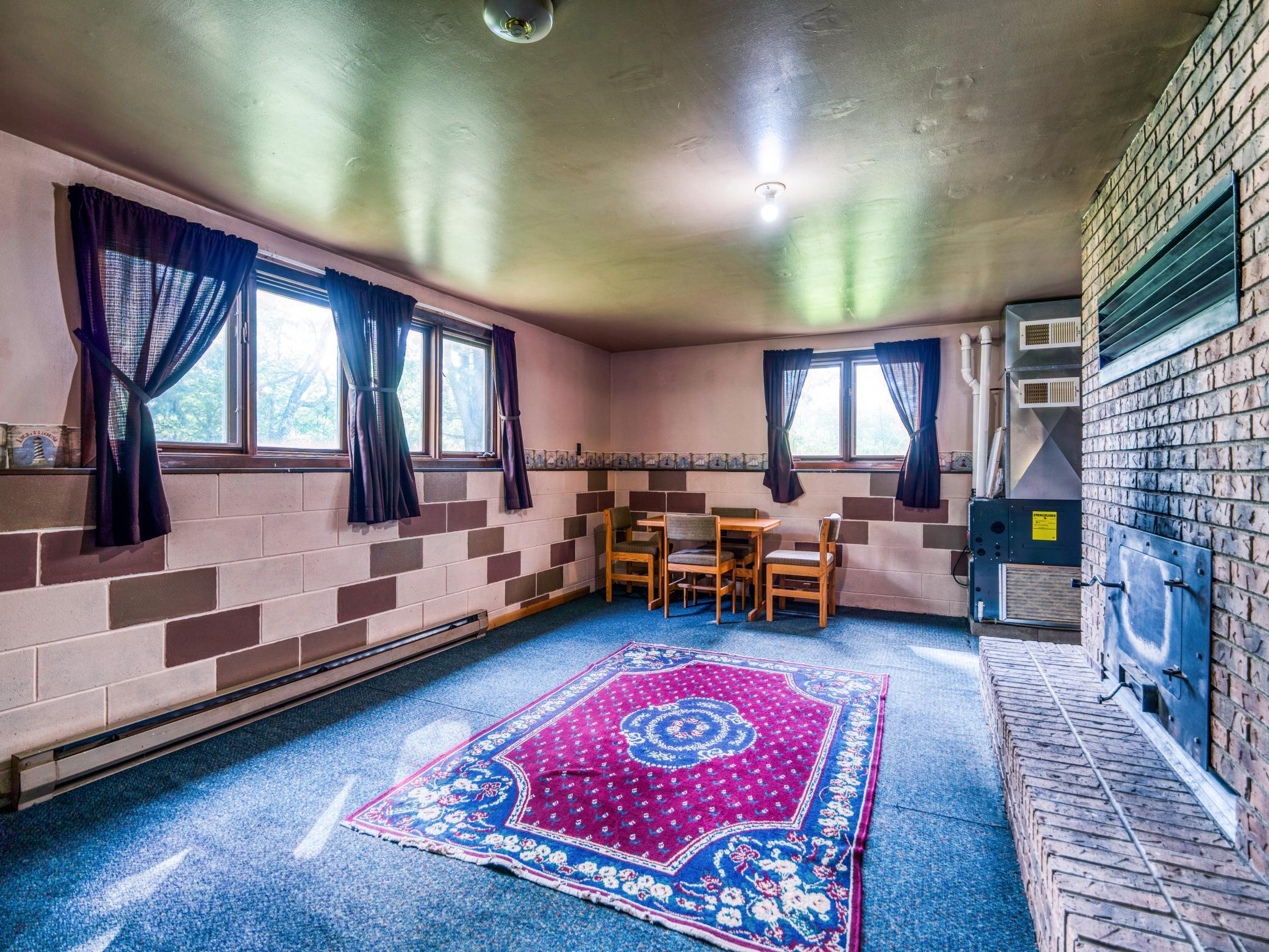 Lower level living area
