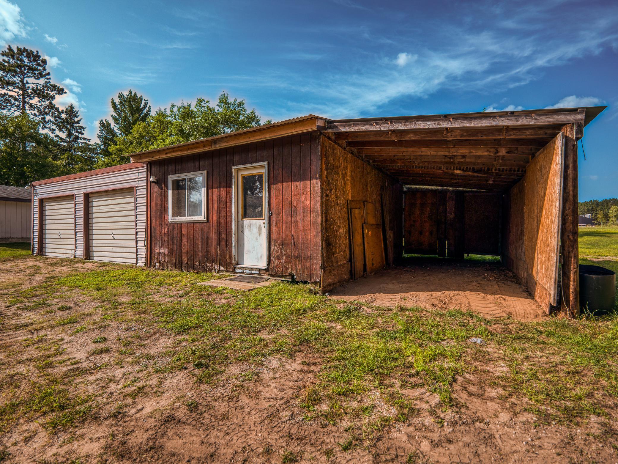 Outbuilding 3 sided lean to