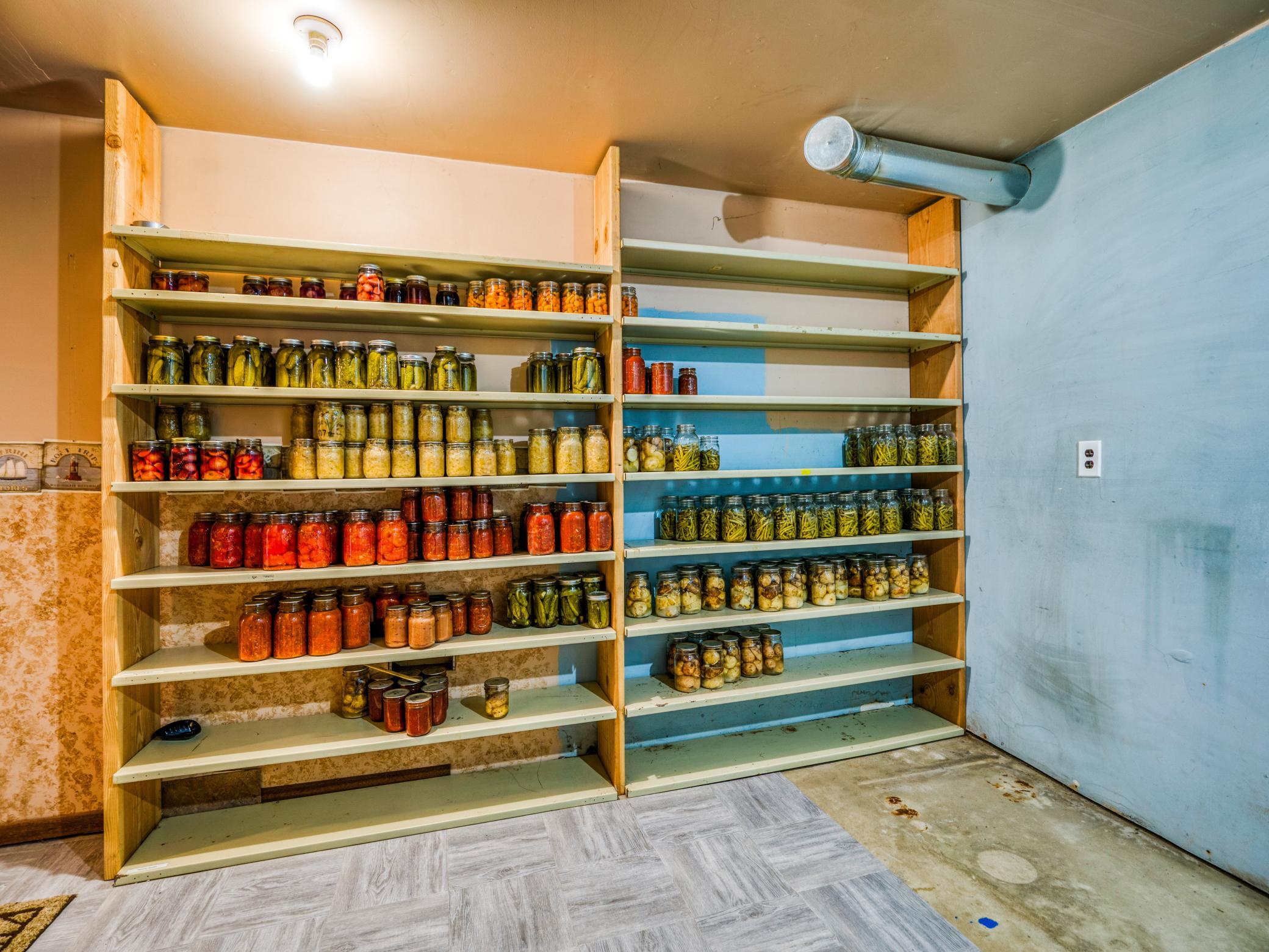Storage shelves
