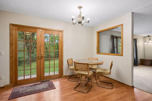 Dining Area includes French doors out to the Patio