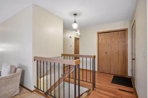 Foyer includes a large coat closet!