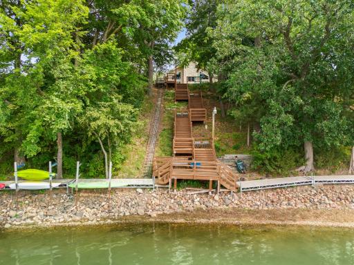 Stairs to the dock