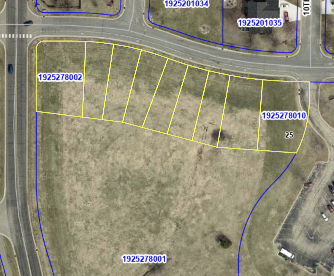 Lot 2 on left, through lot 9.