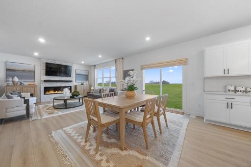 (Photo of a decorated model, actual homes finishes will vary)